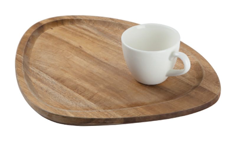 Bonna Porselen Acacia Wood Boards Üçgen Sunum Tahtası