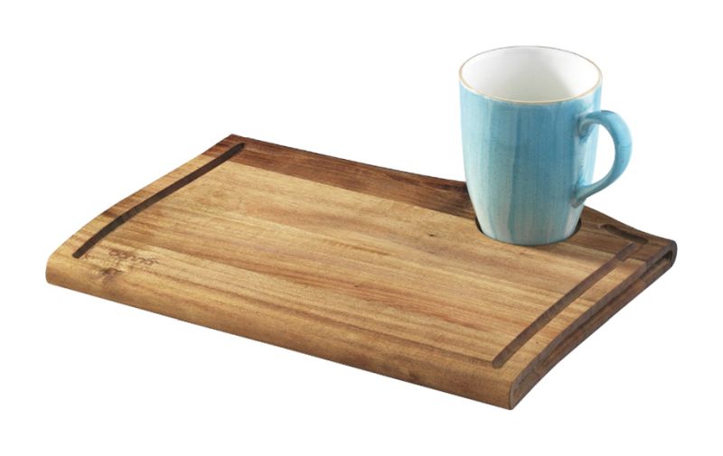 Bonna Porselen Acacia Wood Boards Kahvaltı Sunum Tahtası