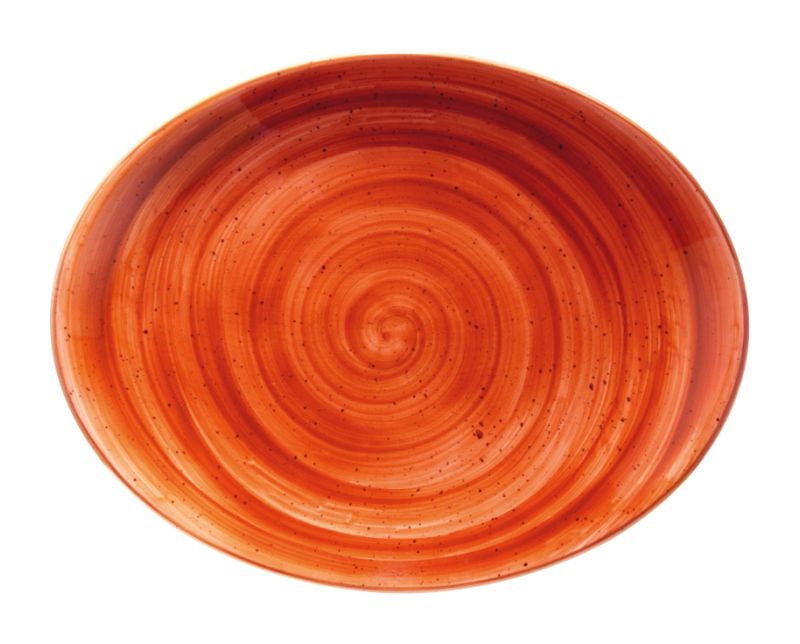 Bonna Porselen Aura Terracota Oval Tabak